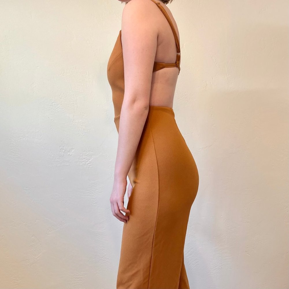 Tan Jumpsuit